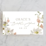 "Serene" - Bridal Shower Favor Tags in Champagne by Everett Paper Goods - Front