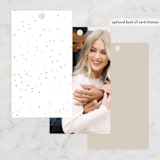 "dressed up" - Bridal Shower Favor Tags in Champagne by Rebecca Durflinger - Back of Card Options