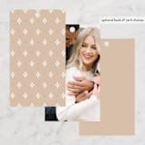 "Billow" - Bridal Shower Favor Tags in Toffee by Pixel and Hank - Back of Card Options