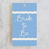 "Augusta" - Bridal Shower Favor Tags in Melon by Megan Davis - Front