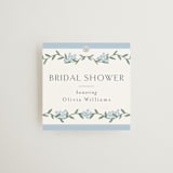 "Simple Garland" - Bridal Shower Favor Tags in Sky by Christy Hy Lee - Front