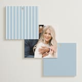"Simple Garland" - Bridal Shower Favor Tags in Sky by Christy Hy Lee - Back of Card Options