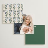"Book Cover" - Bridal Shower Favor Tags in Evergreen by Petra Kern - Back of Card Options