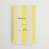 "Campania" - Bridal Shower Favor Tags in Limone by Megan Davis - Front