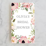 "Timeless Blooms" - Bridal Shower Favor Tags in Peony by Susan Moyal - Front