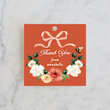 "Fleur" - Bridal Shower Favor Tags in Verona Sunset by Sarah Knight - Front
