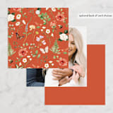 "Fleur" - Bridal Shower Favor Tags in Verona Sunset by Sarah Knight - Back of Card Options