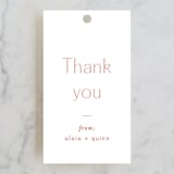 "Alaia" - Bridal Shower Favor Tags in Verona Sunset by Blustery August - Front