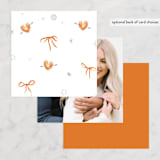 "Giardino" - Bridal Shower Favor Tags in Flame by Pati Cascino - Back of Card Options