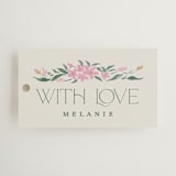 "paonne" - Bridal Shower Favor Tags in Peacock by Vera Lim - Front