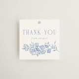 "French Blue" - Bridal Shower Favor Tags in Periwinkle by Joanna Griffin - Front