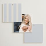 "Dog Crest" - Bridal Shower Favor Tags in Blueberry by Jackie Crawford - Back of Card Options