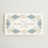 "Wedgewood" - Bridal Shower Favor Tags in Cerulean by Susan Moyal - Front