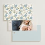 "Wedgewood" - Bridal Shower Favor Tags in Cerulean by Susan Moyal - Back of Card Options