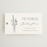 "Botanical" - Bridal Shower Favor Tags in Garden by Kelly Schmidt - Front
