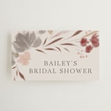 "Autumn Showers" - Bridal Shower Favor Tags in Maple Leaf by Nicoletta Savod - Front