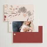 "Autumn Showers" - Bridal Shower Favor Tags in Maple Leaf by Nicoletta Savod - Back of Card Options