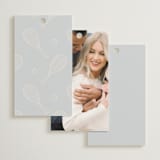 "Racquet Club" - Bridal Shower Favor Tags in Sky by Leia Matt - Back of Card Options