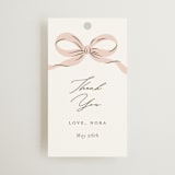 "Sweetheart" - Bridal Shower Favor Tags in Blush by Paper Raven Co. - Front
