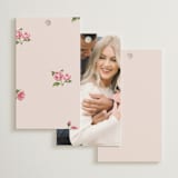 "Romantic Roses" - Bridal Shower Favor Tags in Blush by Teju Reval - Back of Card Options