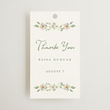 "Elise" - Bridal Shower Favor Tags in Greenery by Petra Kern - Front