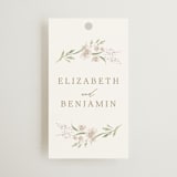 "Meadow" - Bridal Shower Favor Tags in Spring Mist by Erin L. Wilson - Front
