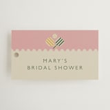 "Vintage Pickle" - Bridal Shower Favor Tags in Avocado by Vera Lim - Front