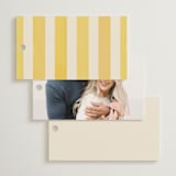 "Formal scallop" - Bridal Shower Favor Tags in Almalfi by Creo Study - Back of Card Options