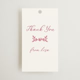 "Fun Cocktails" - Bridal Shower Favor Tags in Cranberry by Lucrecia Caporale - Front