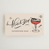 "cheers to a happy couple" - Bridal Shower Favor Tags in Creme by Anastasia Makarova - Front