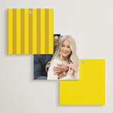 "Bloom" - Bridal Shower Favor Tags in Island Citrus by Morgan Kendall - Back of Card Options