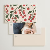 "Cherry Tomatoes" - Bridal Shower Favor Tags in Tomato by Katharine Watson - Back of Card Options