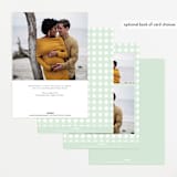 "Classic Bunny" - Baby Shower Invitations in Mint by Megan Davis - Back of Card Options