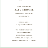 "Classic Bunny" - Baby Shower Invitations in Mint by Megan Davis - Detail