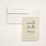 "Baby Shelfie" - Baby Shower Invitations in Classic Library by Julia Starr - With Envelope