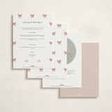 "Bonjour Bebe" - Baby Shower Invitations in Peony by Itsy Belle Studio - Back of Card Options
