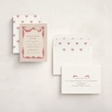"Bonjour Bebe" - Baby Shower Invitations in Peony by Itsy Belle Studio - Assembled