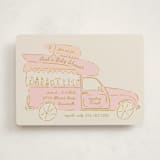 "Milk Truck" - Baby Shower Invitations in Blush by Gwen Bedat - Front