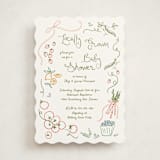 "Locally Grown Sketch" - Baby Shower Invitations in Meadow by Jenna Holcomb - Front