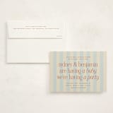 "we're having a party" - Baby Shower Invitations in Powder Blue by Ellen Schlegelmilch - With Envelope