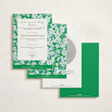 "paris with love" - Baby Shower Invitations in Breezy Skies by Phrosné Barwood - Back of Card Options