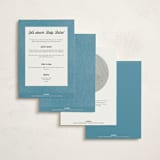 "Vintage Teddy" - Baby Shower Invitations in Glacier by Kimberly Morgan - Back of Card Options