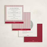 "Classic Cherries" - Baby Shower Invitations in Bing Cherry by Charter Oaks Creative - Back of Card Options