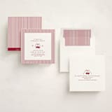 "Classic Cherries" - Baby Shower Invitations in Bing Cherry by Charter Oaks Creative - Assembled