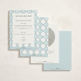 "Cowboy Baby" - Baby Shower Invitations in Denim by Paper Sun Studio - Back of Card Options