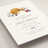 "Bonjour" - Baby Shower Invitations in Blueberry by Kate Ahn - Detail