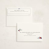 "Bonjour" - Baby Shower Invitations in Blueberry by Kate Ahn - FREE Recipient Addressing
