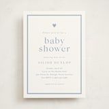 "Heartbeat" - Baby Shower Invitations in Provincial Blue by Stacey Meacham - Front