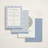 "Heartbeat" - Baby Shower Invitations in Provincial Blue by Stacey Meacham - Back of Card Options
