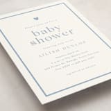 "Heartbeat" - Baby Shower Invitations in Provincial Blue by Stacey Meacham - Detail